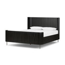 Verity Fletcher Bed - Queen Distressed Black Oak