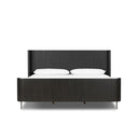 Sinclair Bed - King Distressed Black Oak