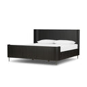 Verity Fletcher Bed - King Distressed Black Oak