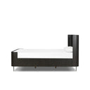 Verity Fletcher Bed - King Distressed Black Oak