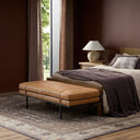 Luxe Haven Harris Accent Bench - Palermo Cognac