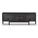 Aveline Reza Media Console - Worn Black Parawood