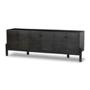 Aveline Reza Media Console - Worn Black Parawood