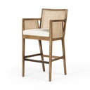 Liora Cane Bar Counter Stool - Bar Toasted Parawood Savile Flax