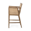 Liora Cane Bar Counter Stool - Counter Toasted Parawood Savile Flax
