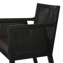 Liora Cane Bar Counter Stool - Bar Brushed Ebony Sonoma Black