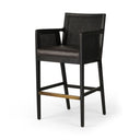 Liora Cane Bar Counter Stool - Bar Brushed Ebony Sonoma Black