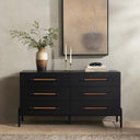 Ashford 6 Drawer Dresser - Ebony Oak