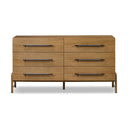 Ashford 6 Drawer Dresser - Amber Oak