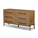 Ashford 6 Drawer Dresser - Amber Oak