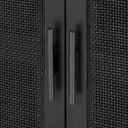 Verona Bar Cabinet - Black W Black Wash Mango