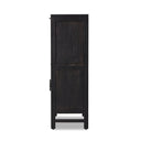 Verona Bar Cabinet - Black W Black Wash Mango