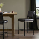 Aveline Benton Bar Counter Stool - Bar Stool Sonoma Black