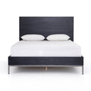 Verity Trey Bed - King Black Wash Poplar
