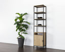 Duren Modular Bookcase - SMALL RUSTIC OAK BLACK