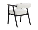 SOVA DINING ARMCHAIR - BLACK COPENHAGEN WHITE