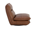 COLSON SWIVEL ARMLESS CHAIR - COGNAC LEATHER
