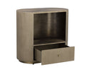 SIENA NIGHTSTAND - OVAL ANTIQUE BRASS