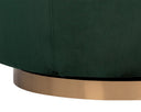 HAZEL SWIVEL LOUNGE CHAIR - GOLD DEEP GREEN SKY