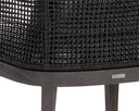 CAPRI DINING ARMCHAIR - SMOKE GREY COPACABANA MARBLE