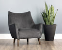 SORREL LOUNGE CHAIR - POLO CLUB KOHL GREY ABBINGTON BLACK