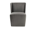 AMITA WHEELED DINING CHAIR - PICCOLO PEBBLE