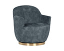 CASEY SWIVEL LOUNGE CHAIR - NONO PETROL