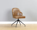 BRETTA SWIVEL DINING CHAIR - TOBACCO TAN