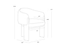 TRINE DINING ARMCHAIR - Default Title