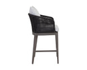 CAPRI COUNTER STOOL - SMOKE GREY COPACABANA MARBLE
