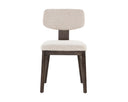 RICKETT DINING CHAIR - DARK BROWN DOVE CREAM