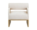 COBURN LOUNGE CHAIR - RUSTIC OAK ECLIPSE WHITE