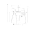 SHARQUI DINING ARMCHAIR - Default Title