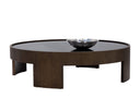 BRUNETTO COFFEE TABLE - LARGE DISTRESSED BROWN