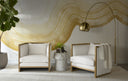 BRIE END TABLE - MARBLE LOOK SAND