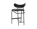 GIBBONS COUNTER STOOL - BLACK BRAVO PORTABELLA