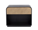 ALGARVE NIGHTSTAND - BLACK CHAMPAGNE GOLD