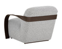 SONESTA LOUNGE CHAIR - DARK BRONZE HELIOS CHECK BLACK
