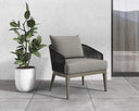 CAPRI LOUNGE CHAIR - SMOKE GREY COPACABANA MARBLE