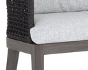 CAPRI COUNTER STOOL - SMOKE GREY COPACABANA MARBLE