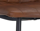 DREW DINING CHAIR - BLACK BRAVO COGNAC