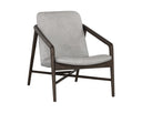 CINELLI LOUNGE CHAIR - DISTRESSED BROWN SALOON LIGHT GREY LEATHER
