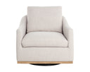 CORBIN SWIVEL LOUNGE CHAIR - EFFIE LINEN