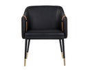 CARTER DINING ARMCHAIR - NAPA BLACK NAPA COGNAC