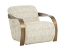 SONESTA LOUNGE CHAIR - ANTIQUE BRASS HAUTE COBBLESTONE