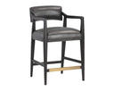 KEAGAN COUNTER STOOL - BRENTWOOD CHARCOAL LEATHER