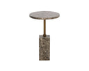 MIZANI END TABLE - MARBLE LOOK DARK EMPERADOR