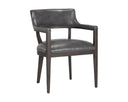 BRYLEA DINING ARMCHAIR - BROWN BRENTWOOD CHARCOAL LEATHER