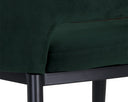 THATCHER DINING ARMCHAIR - BLACK DEEP GREEN SKY