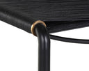 RIZ STOOL - BLACK LEATHER